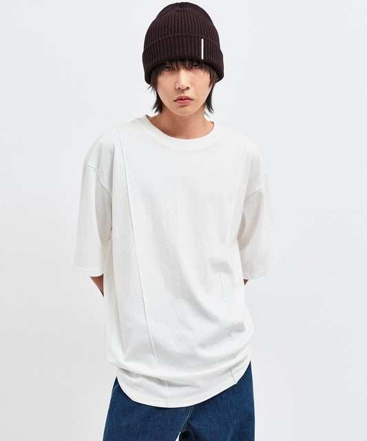 c wear oversized pin tuck t shirt 韓国モード トップス

