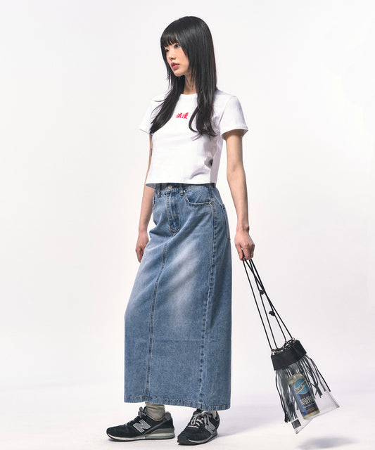 c wear romance crop t shirt white ミニマル グラフィック tシャツ