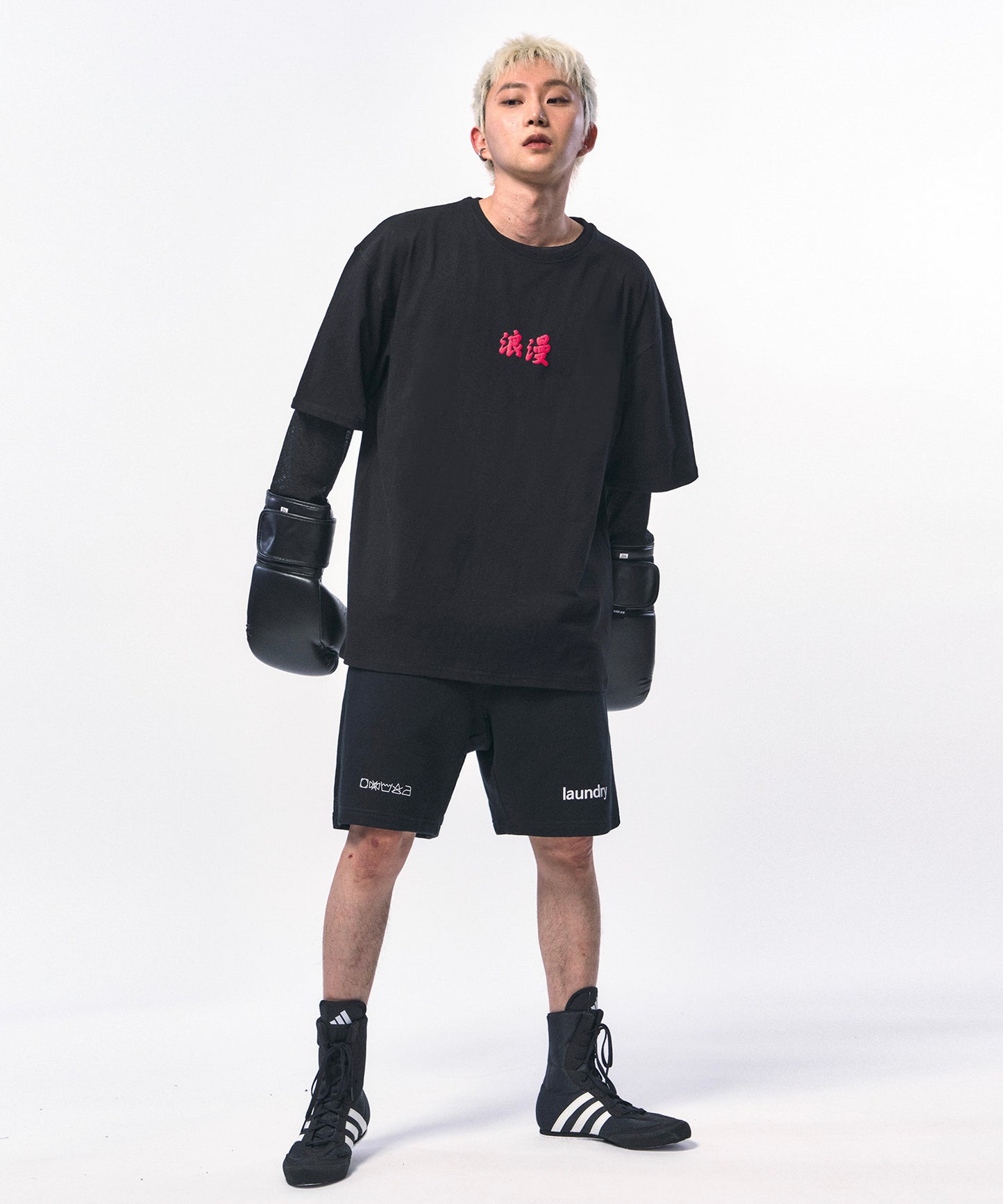 c wear romance graphic t shirt black 韓国ファッション