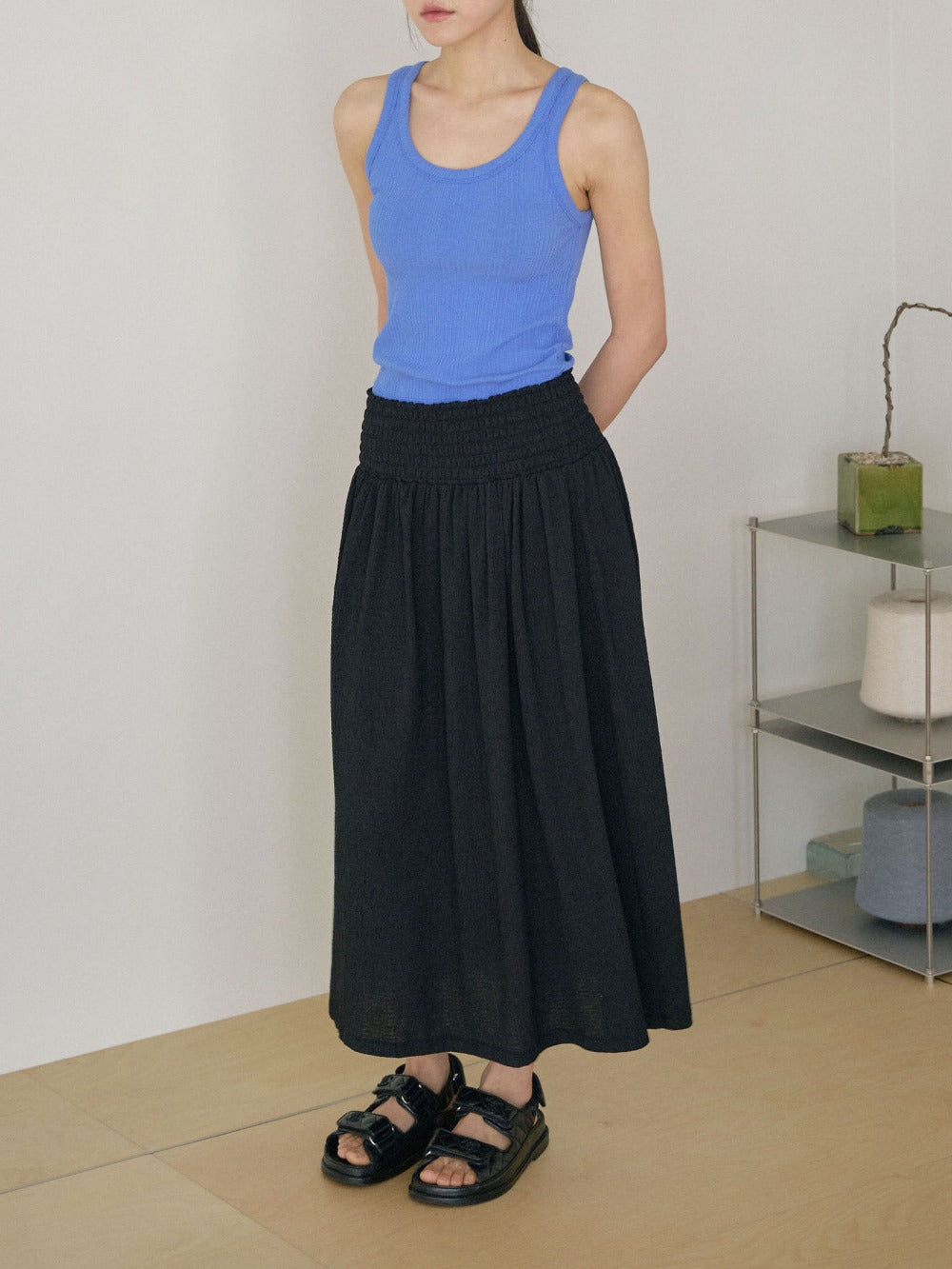 Soft Banding Skirt - Black