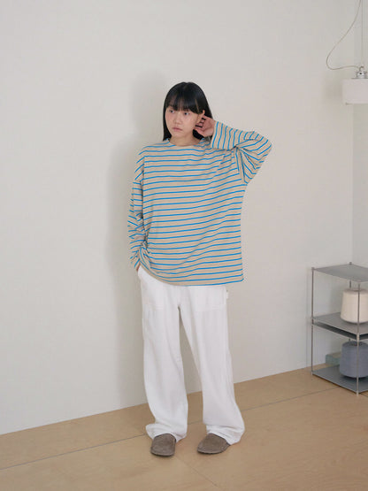 Bridge Boat Neck Long Sleeve - Beige 7