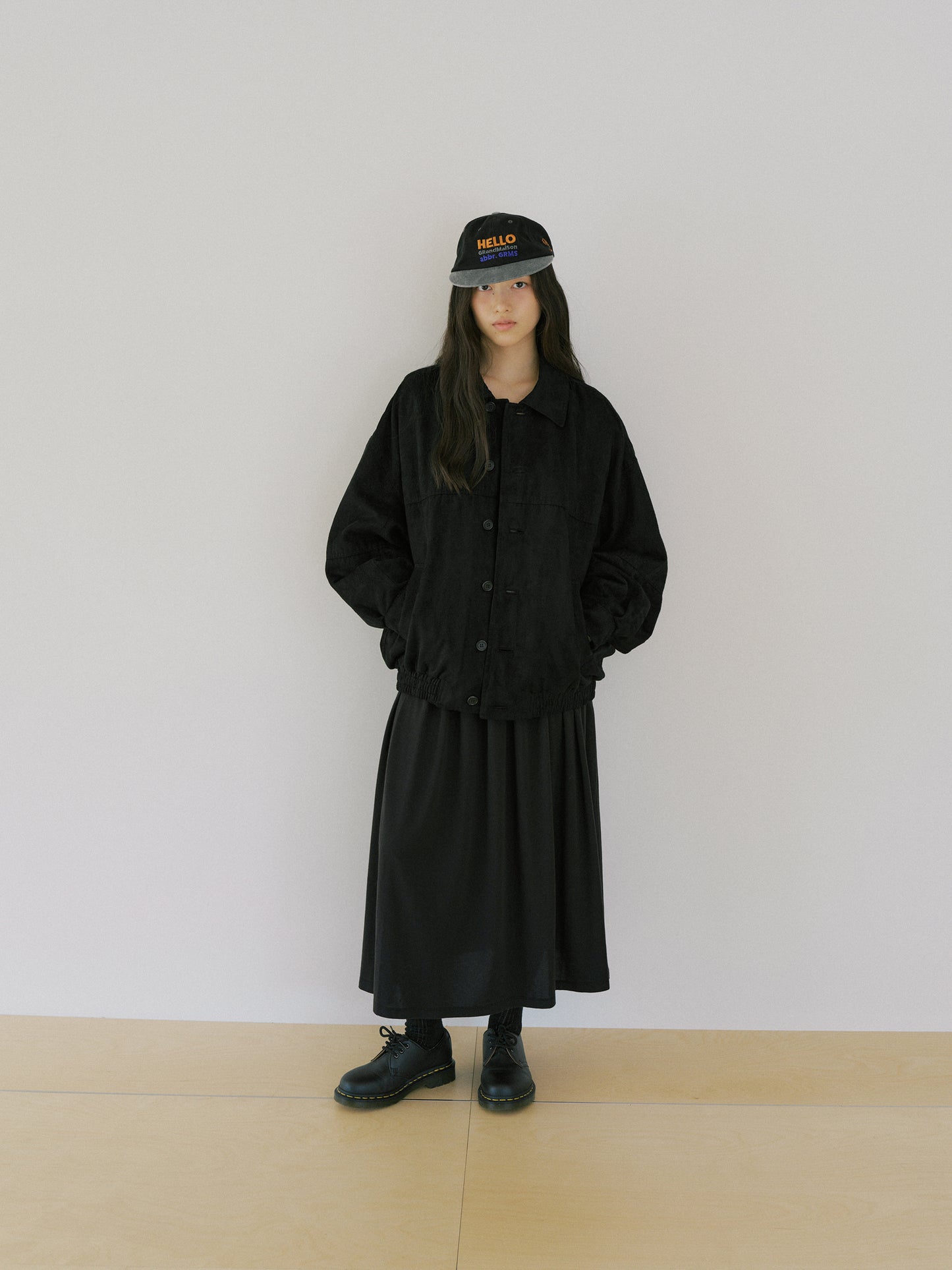 Grand Maison Washed Ball Cap - Black