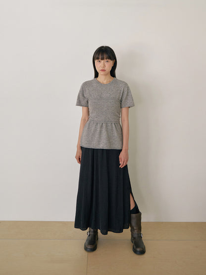 Cashmere Bustier - Gray 2