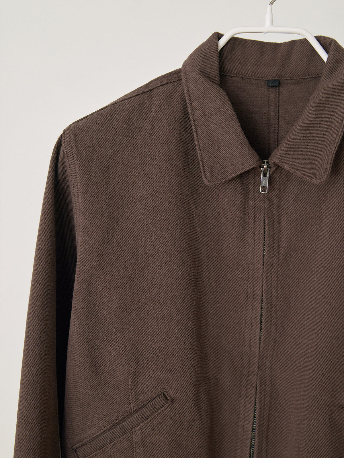 MARAN Cotton Twill Crop Jacket - Brown 商品画像17/19