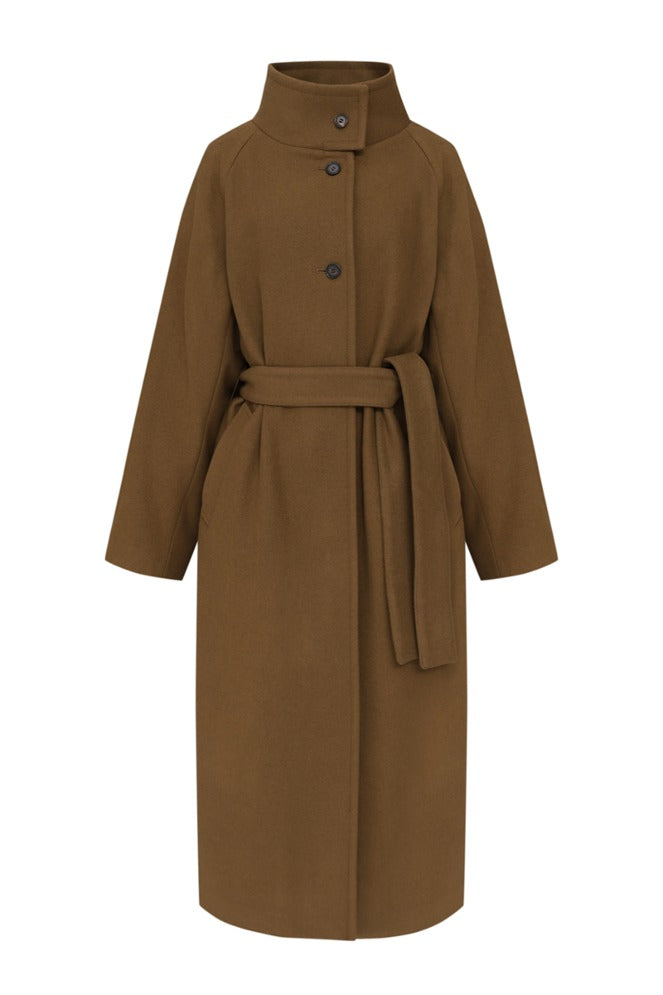 [Love You So Much] High Neck Wool Long Coat