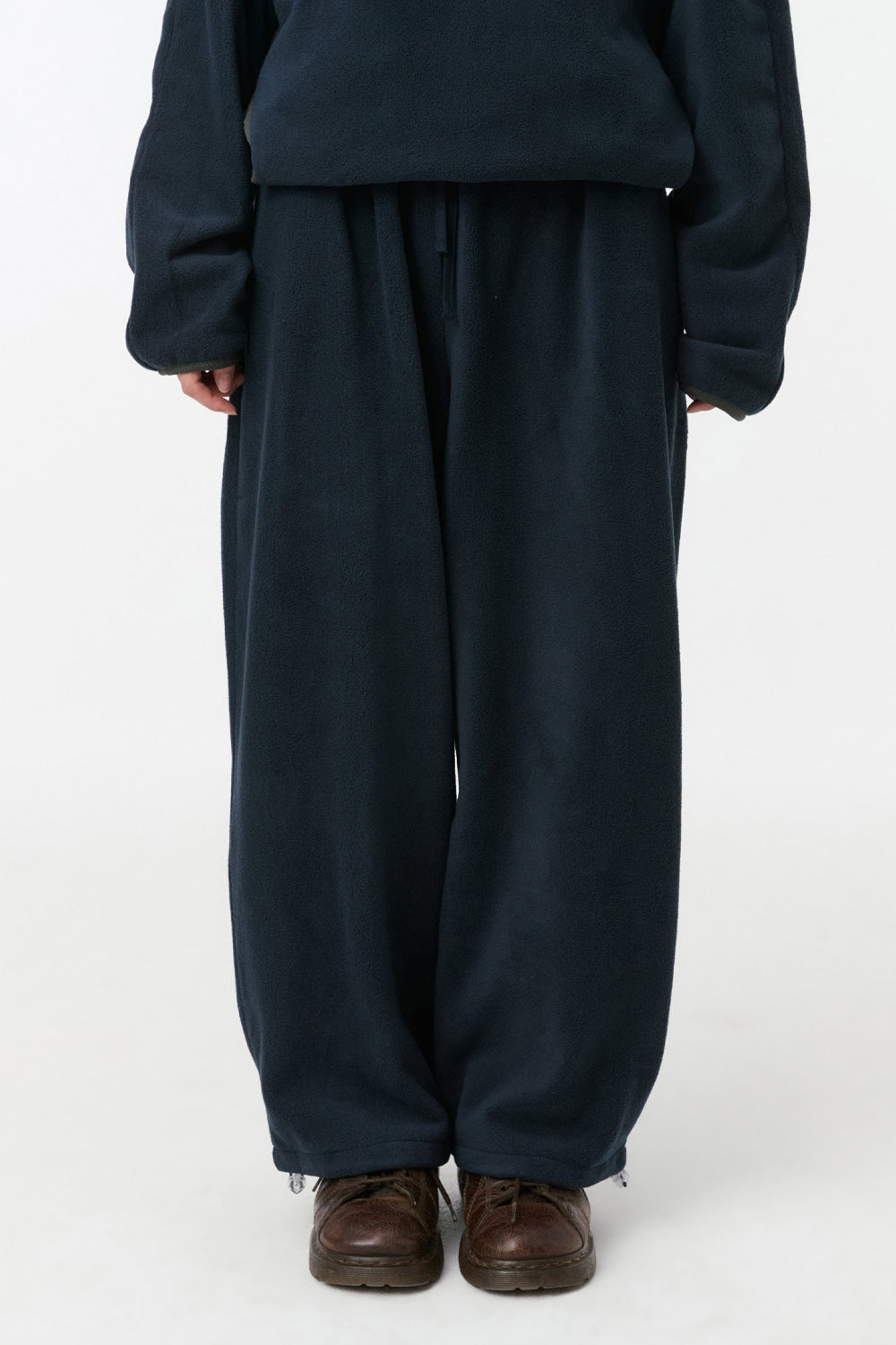 SIGNATURE EMBROIDERY FLEECE PANTS, NAVY