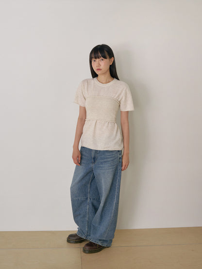 Cashmere Bustier - Oatmeal 5