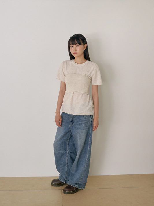 Cashmere Bustier - Oatmeal 5