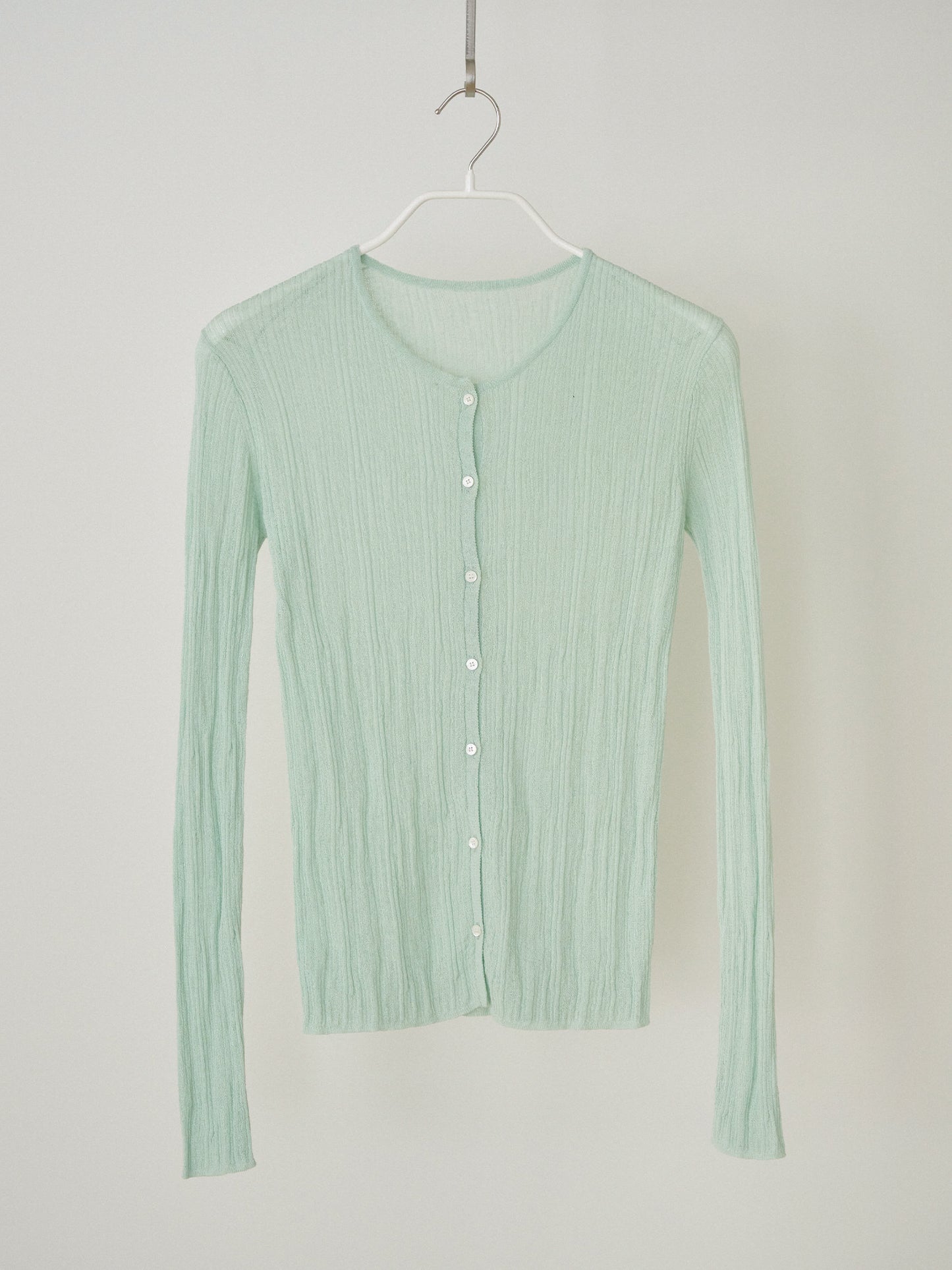 Multi Rib Cardigan - Mint