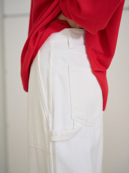MARAN Cotton Twill Fatigue Pants - Ivory 商品画像20/21