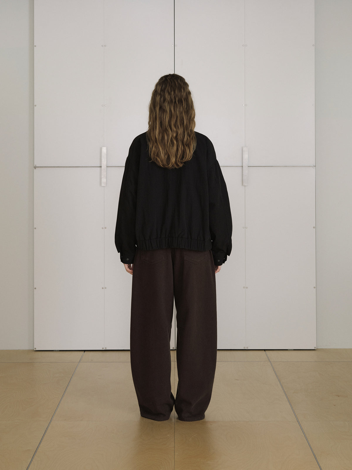 Washed Gabardine Blouson - Black 8