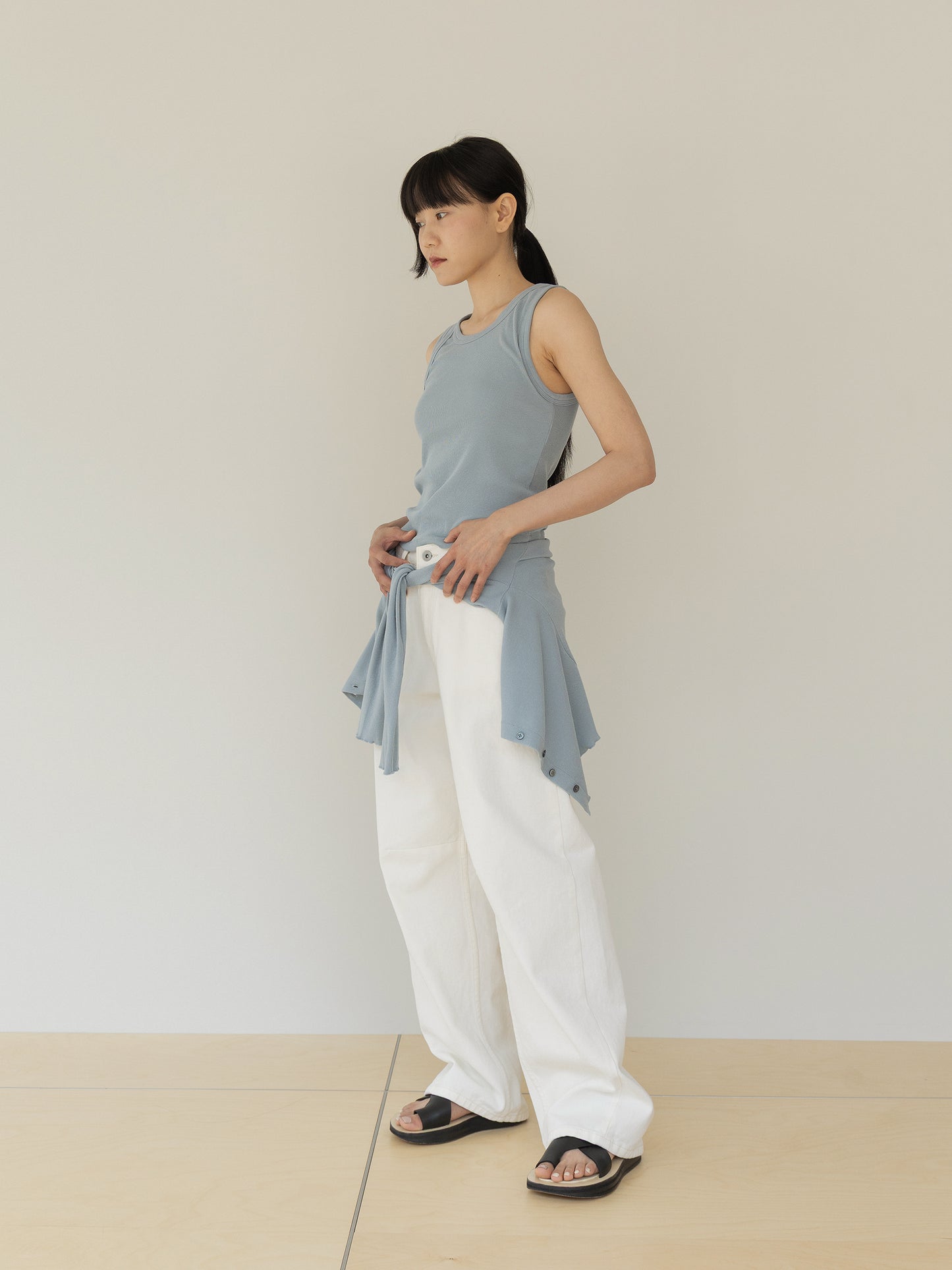 Mei Ribbed Sleeves-BLUE