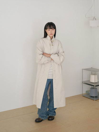 MARAN High Neck Trench Coat - Beige 商品画像17/21
