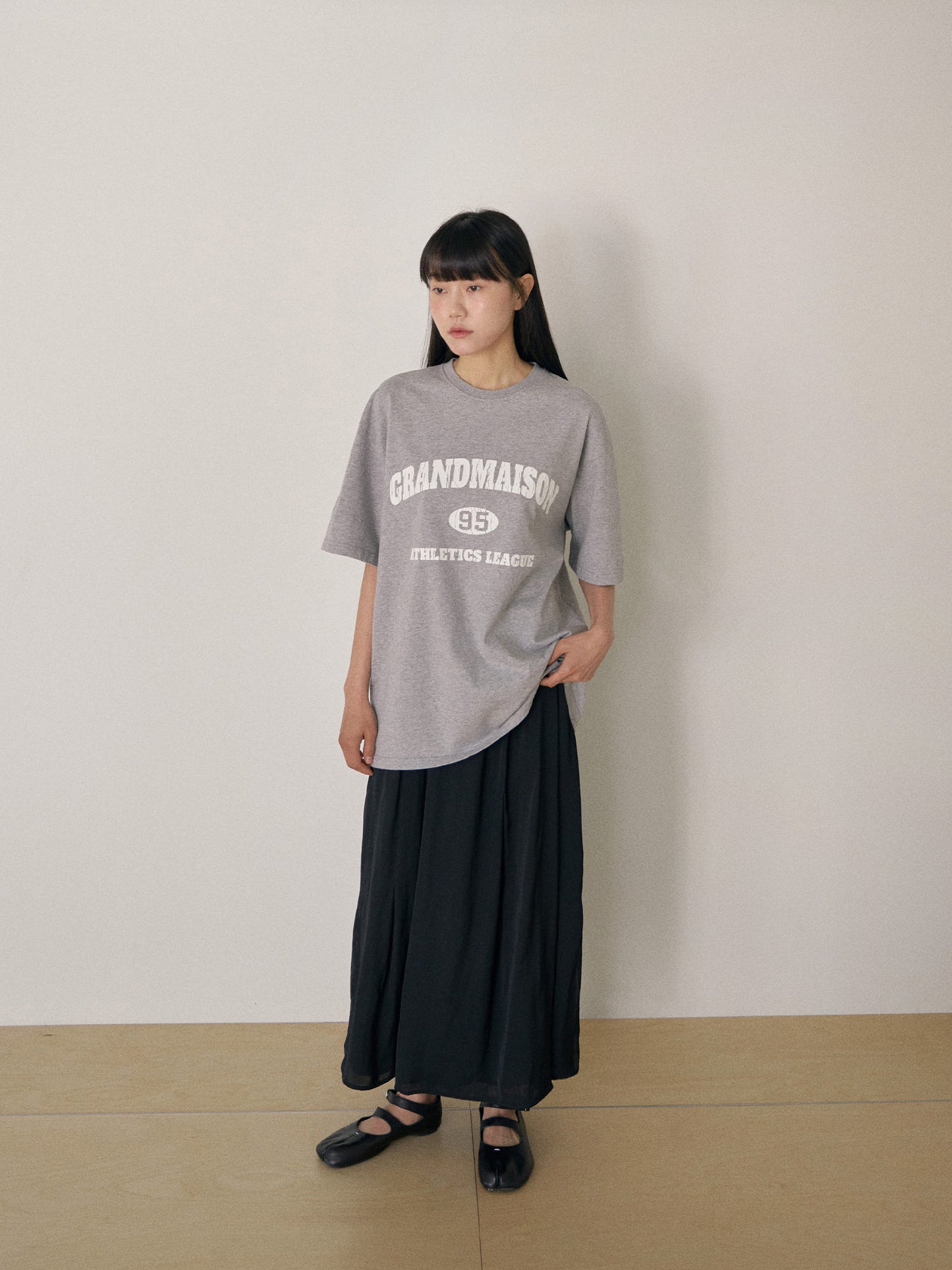 Crack Lettering Short Sleeve - Gray