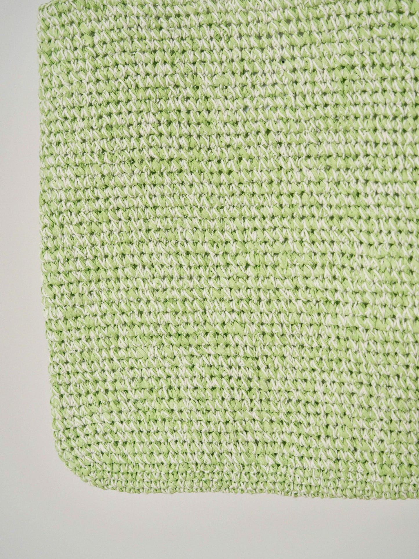 Handmade Paper Knit Bag - Green