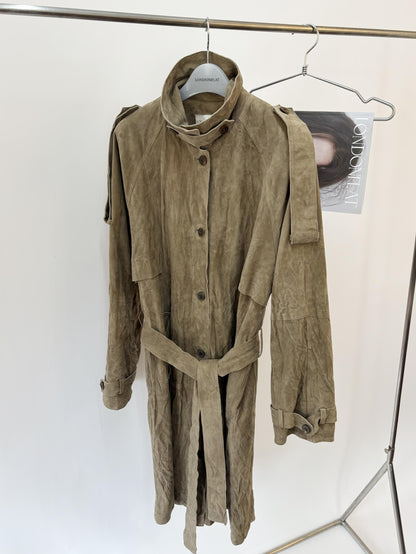 Suede Inkle Trench Coat