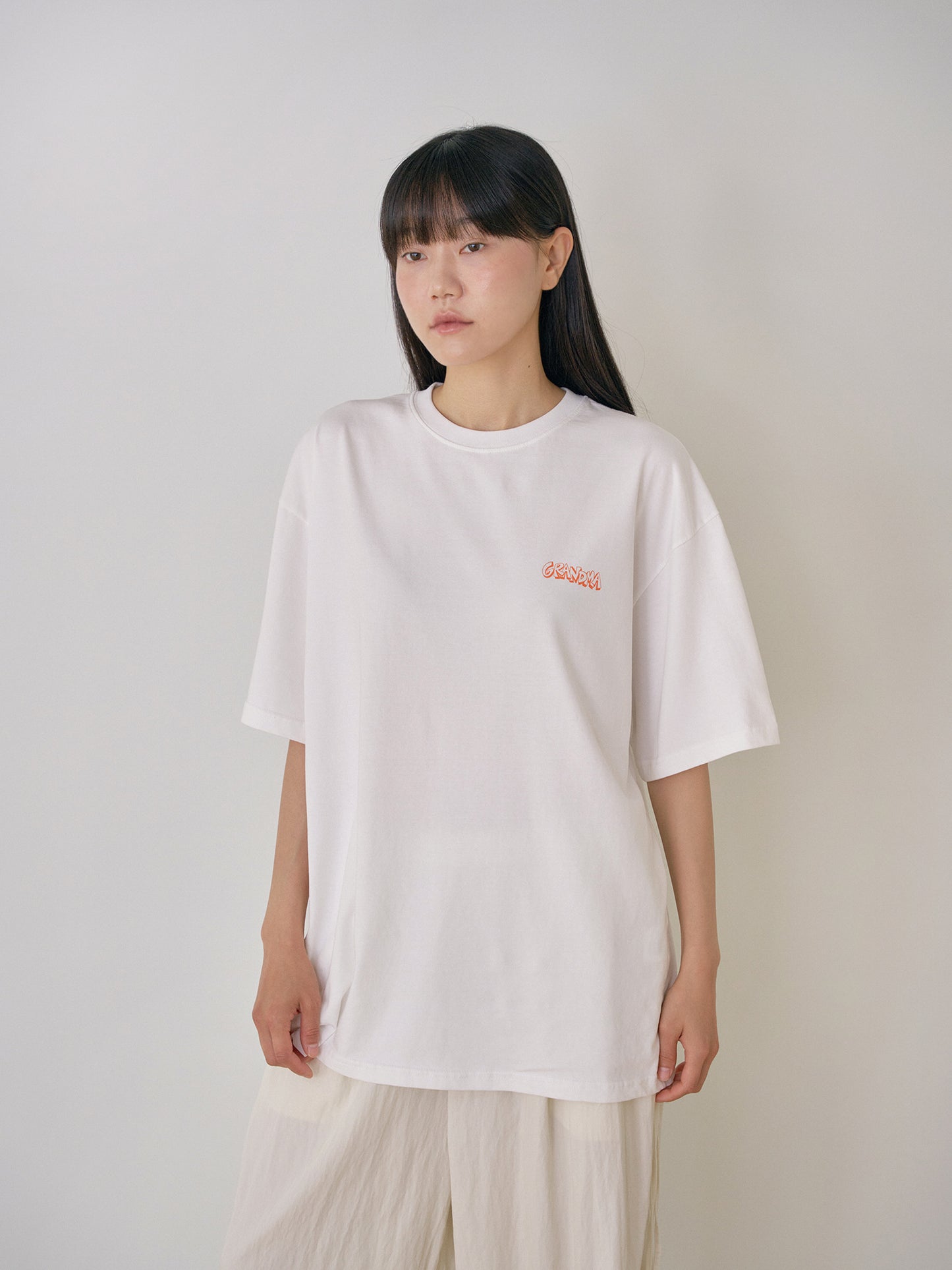 Granma Printing Short Sleeve - Ivory
