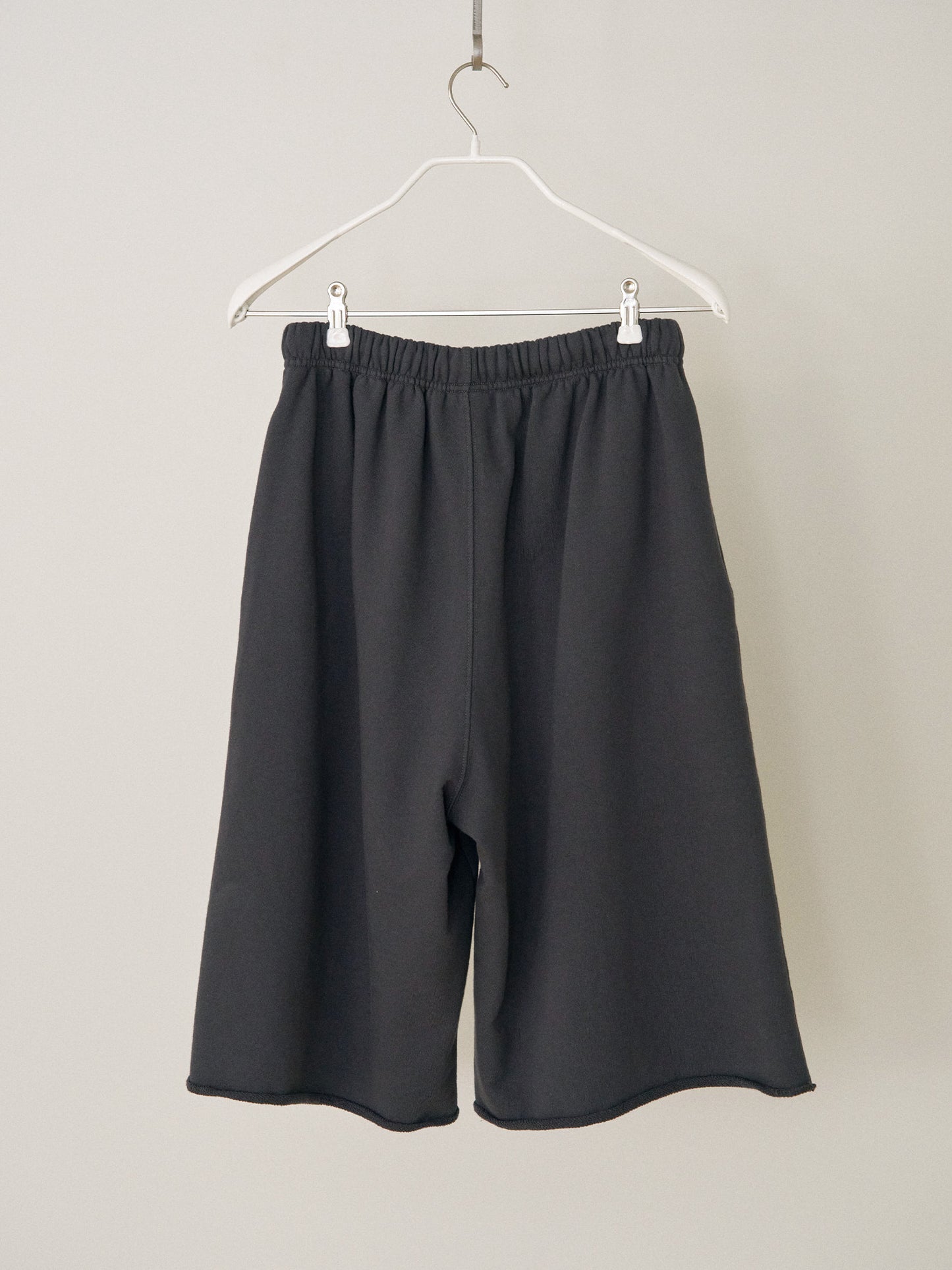 Cutoff Half Sweatpants - Charcoal