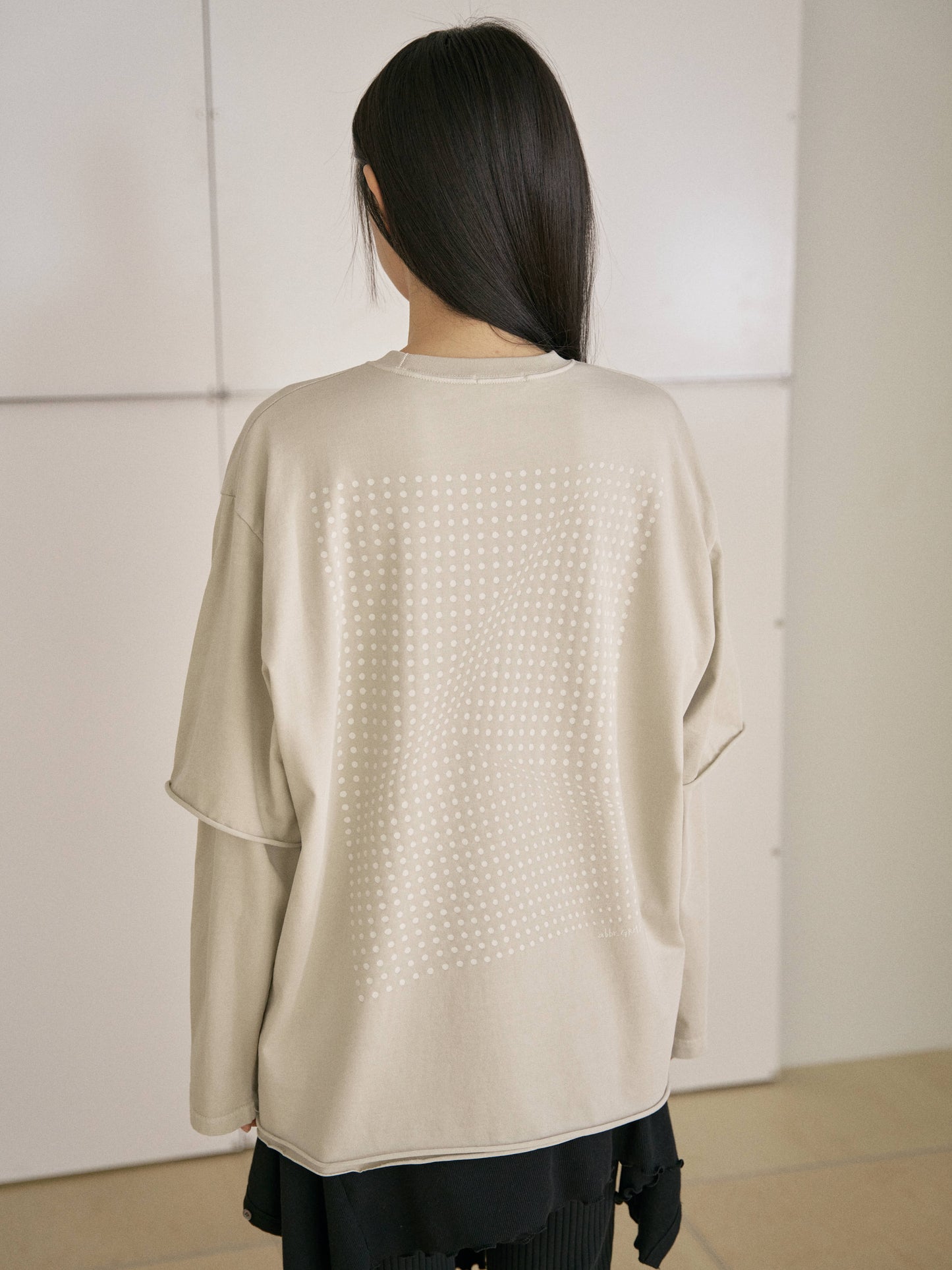 Pigment Layered Long Sleeve - Beige