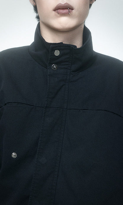 Reculer Drape field jacket(ウォッシュドブラック) 商品画像2/7