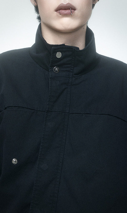 Reculer Drape field jacket(ウォッシュドブラック) 商品画像2/7