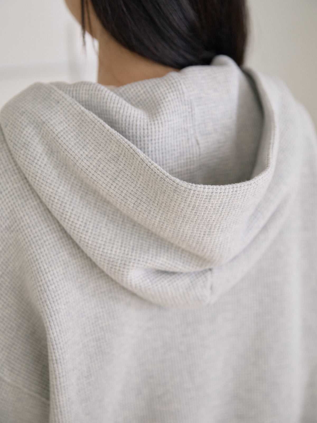 MARAN Current Waffle Hoodie Zip-up - Light Gray 商品画像16/21