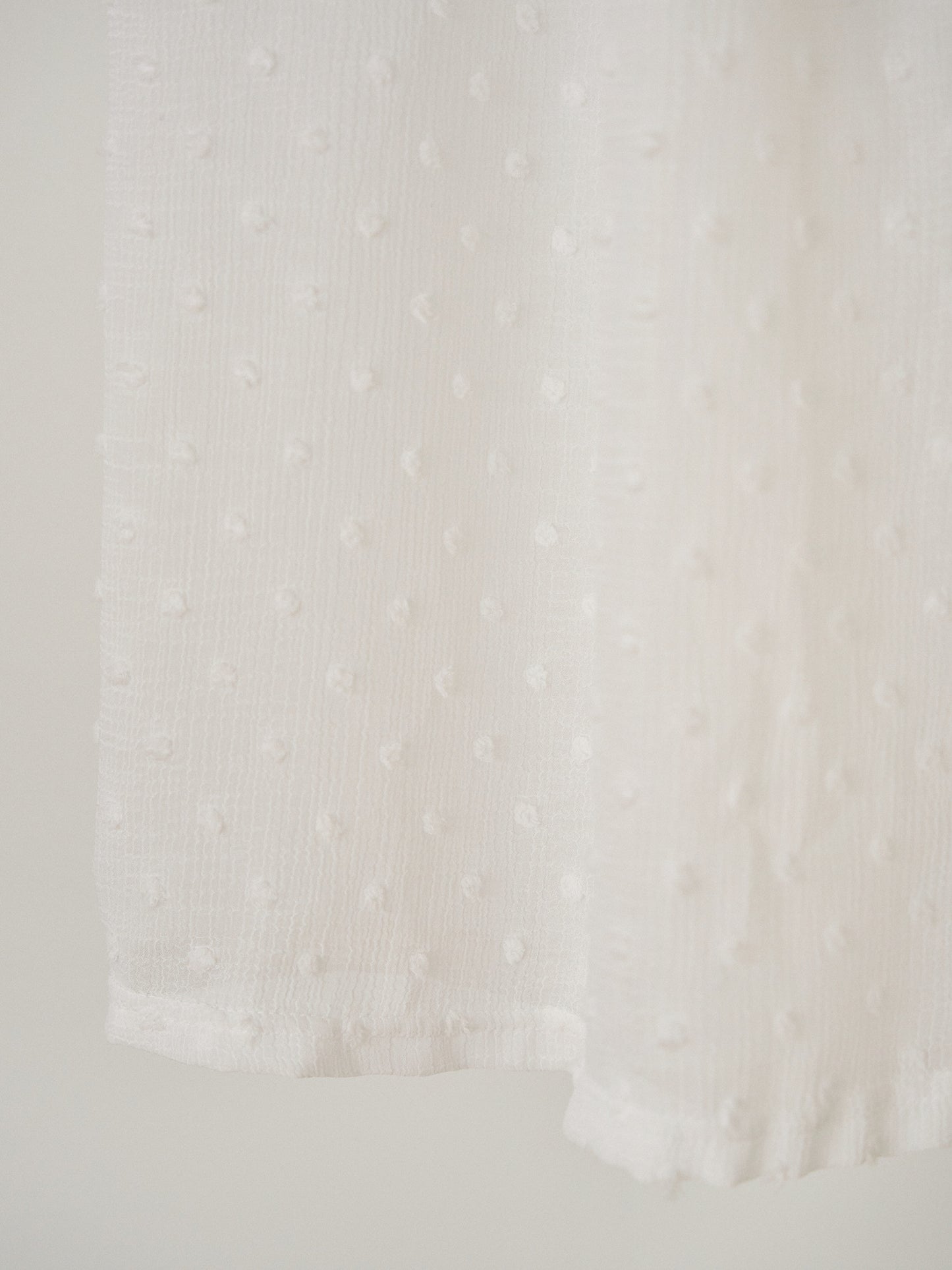 Dot Slit Skirt - Ivory