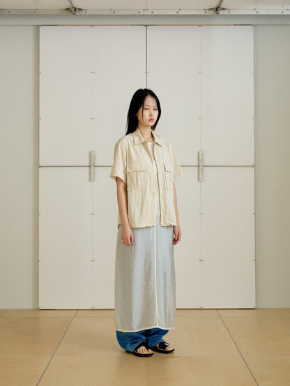 Ray Half Shirt - Ecru