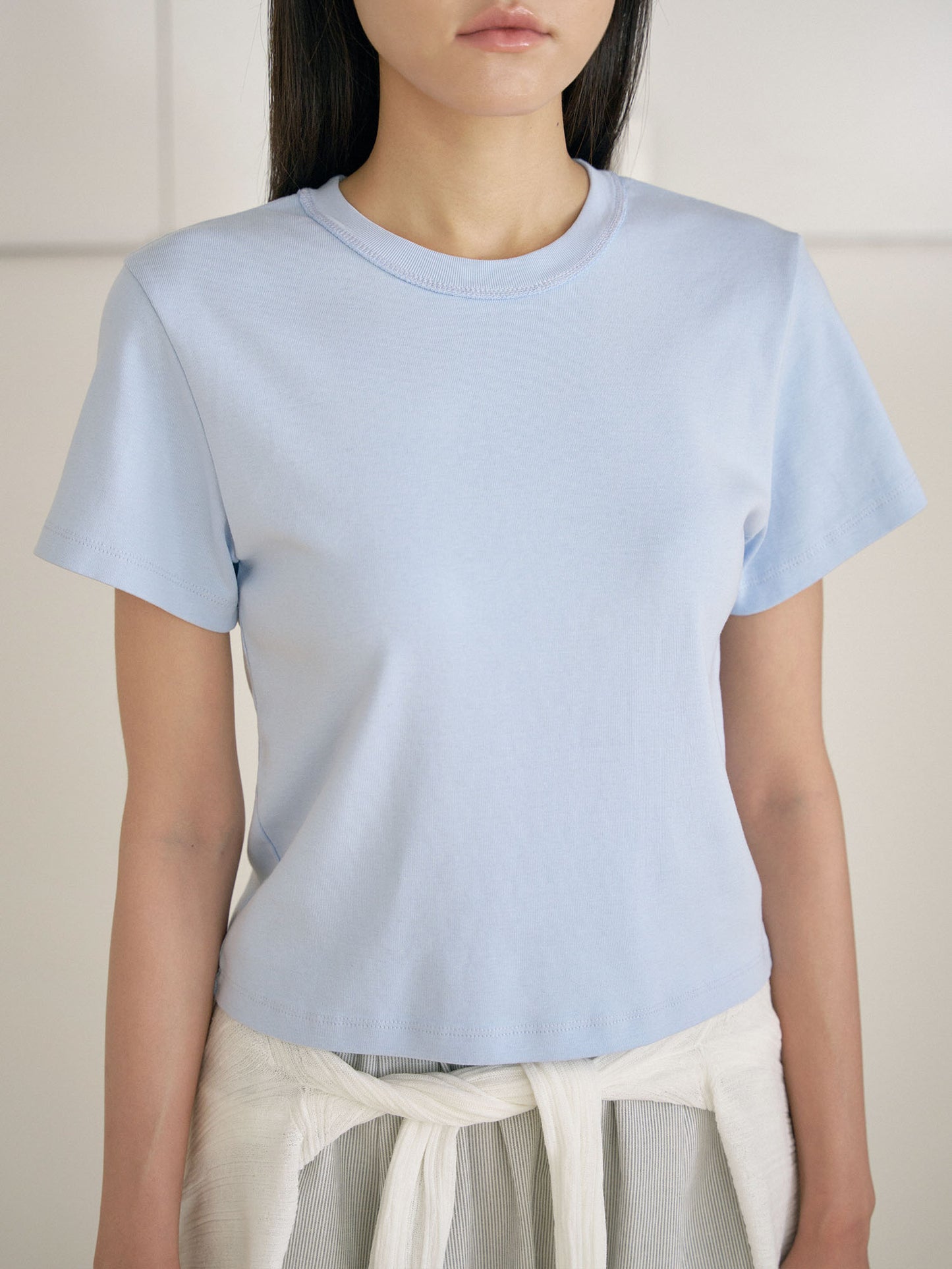 Soft Rib Short Sleeve - Blue