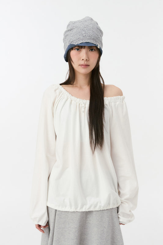 [9/22予約配送] REVERSIBLE LAYERED KNIT BEANIE, GRAY