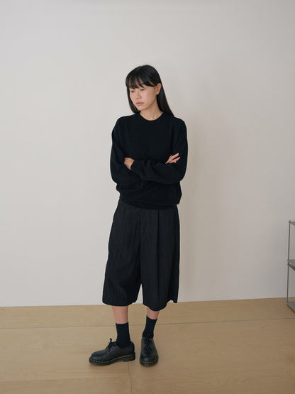 Cashmere Round Pullover - Black 4