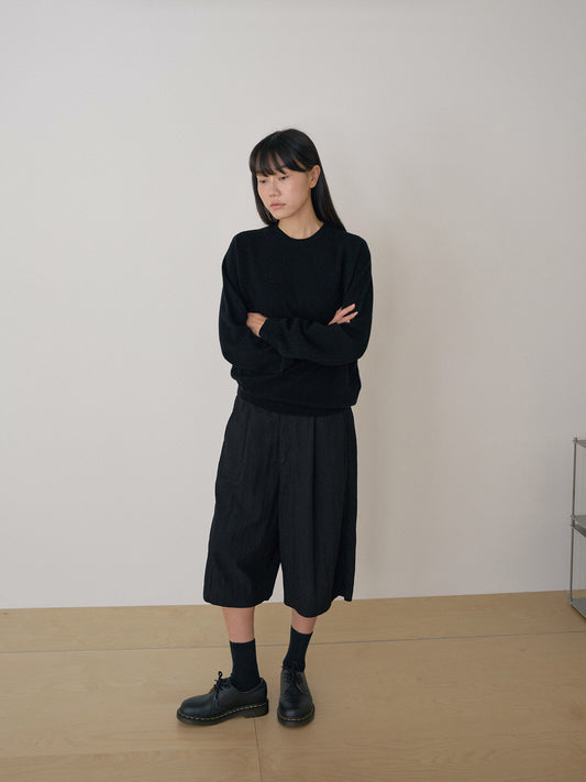 Cashmere Round Pullover - Black 4