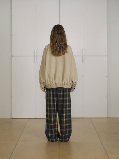 Washed Oxford Blouson - Beige 8