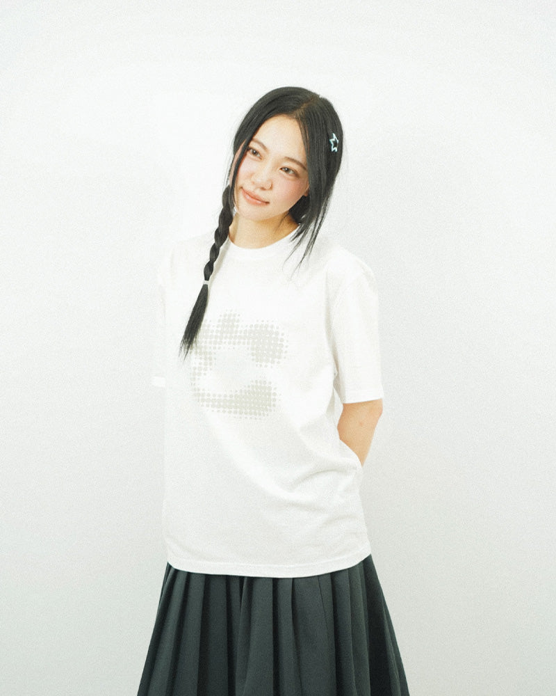 DOT C LETTER TEE -WHITE