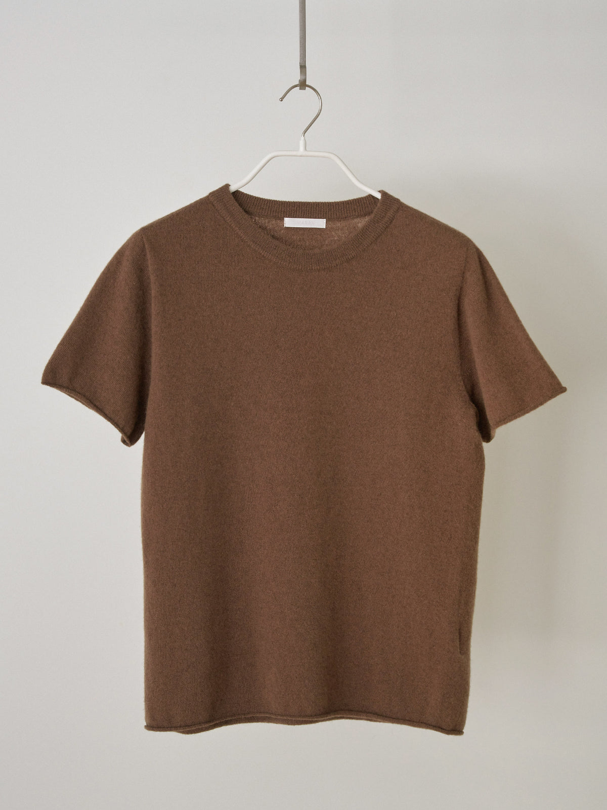 MARAN Cutoff Short Sleeve Pullover - Brown 商品画像18/21