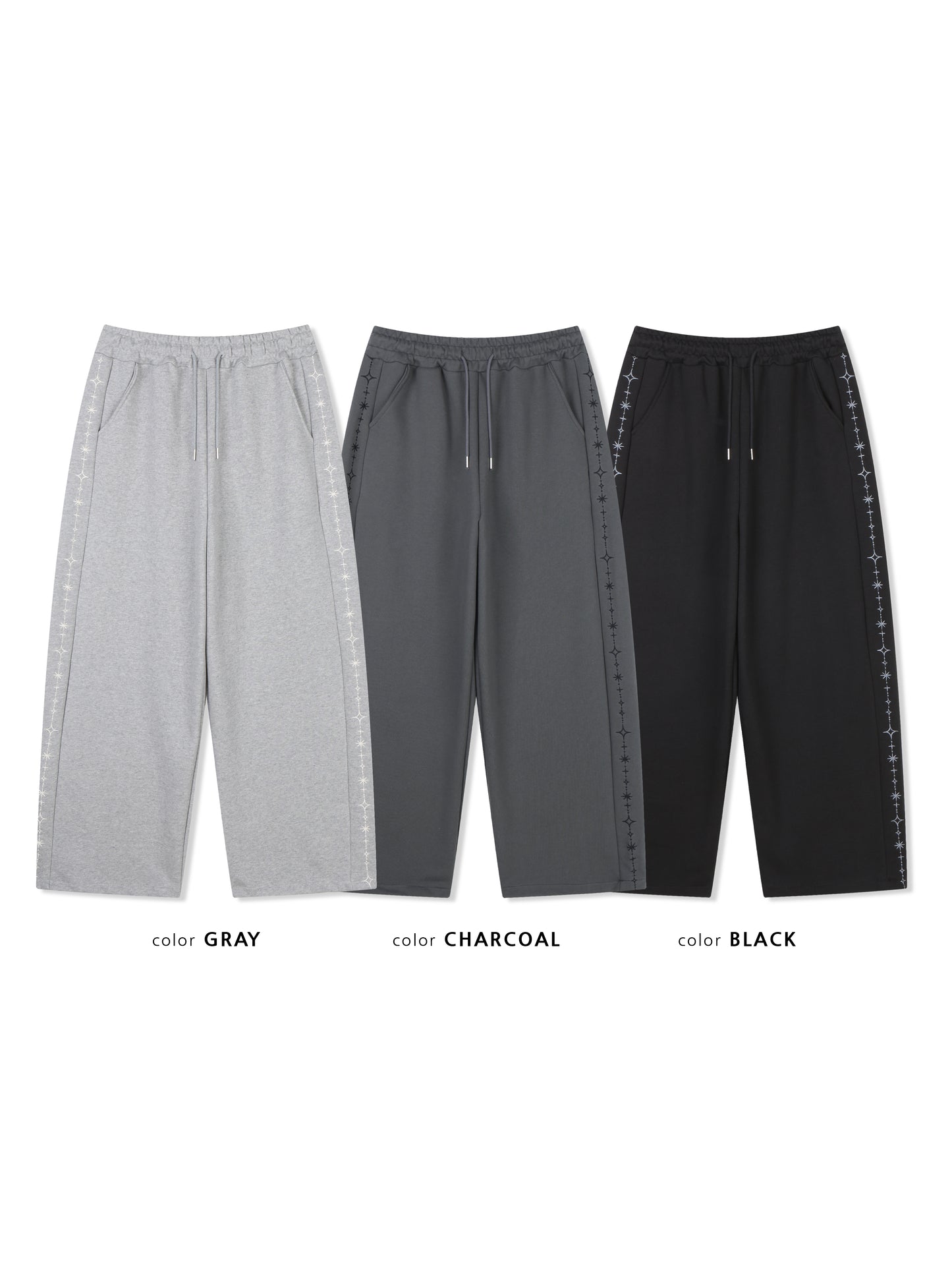 Carat Embroidery Wide Pants カラーバリエーション