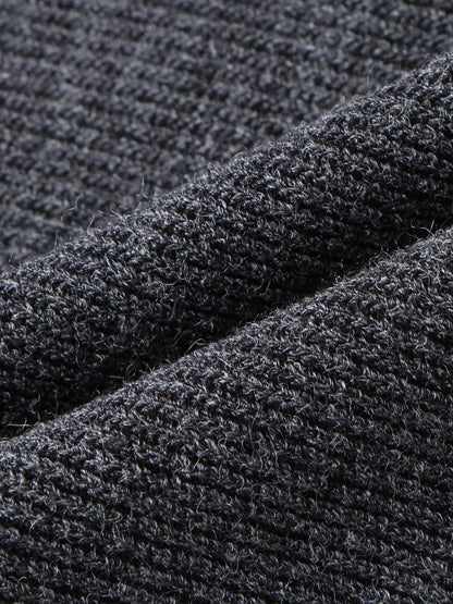 Pearl Snap Ribbed Cardigan 生地アップ