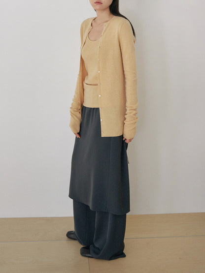 Skirt Overlay Pants - Charcoal 8