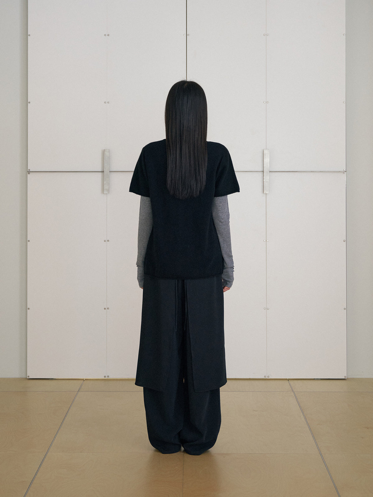 MARAN Cutoff Short Sleeve Pullover - Black 商品画像14/19