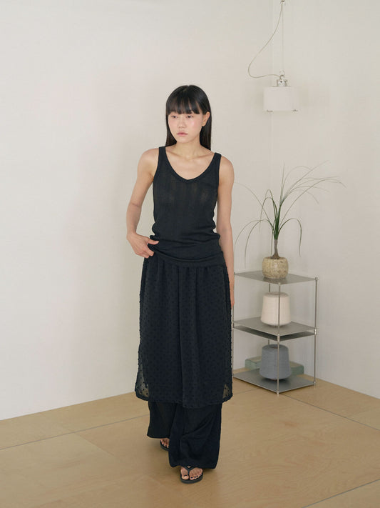 Summer V-neck Sleeveless - Black