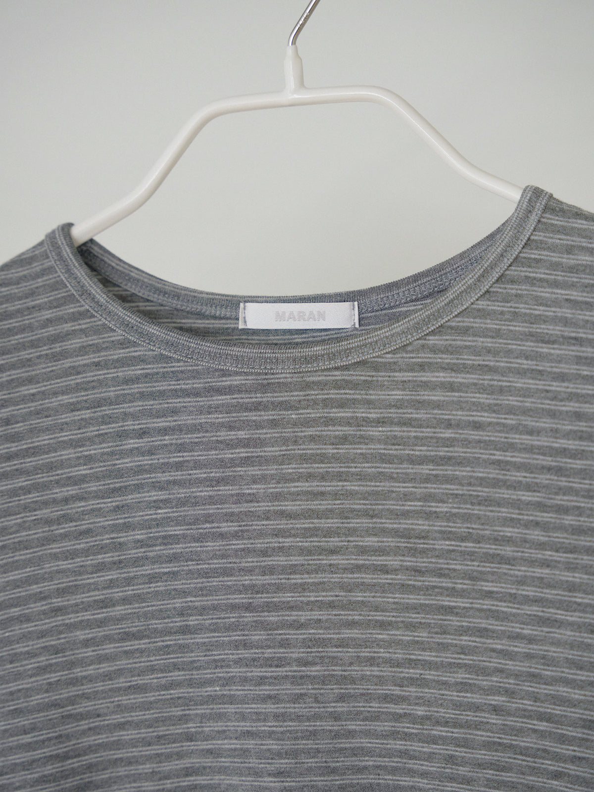 Rib Stripe Long Sleeve - Gray 7