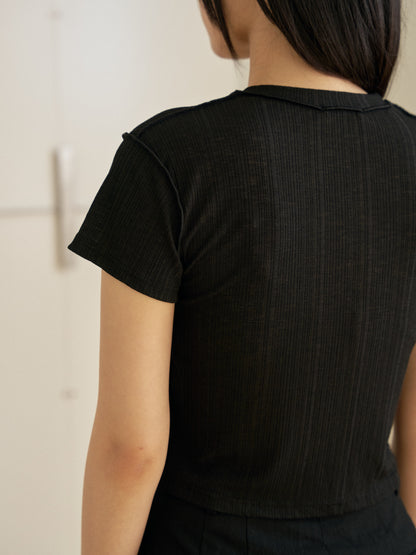 Wave Short Sleeve - Black
