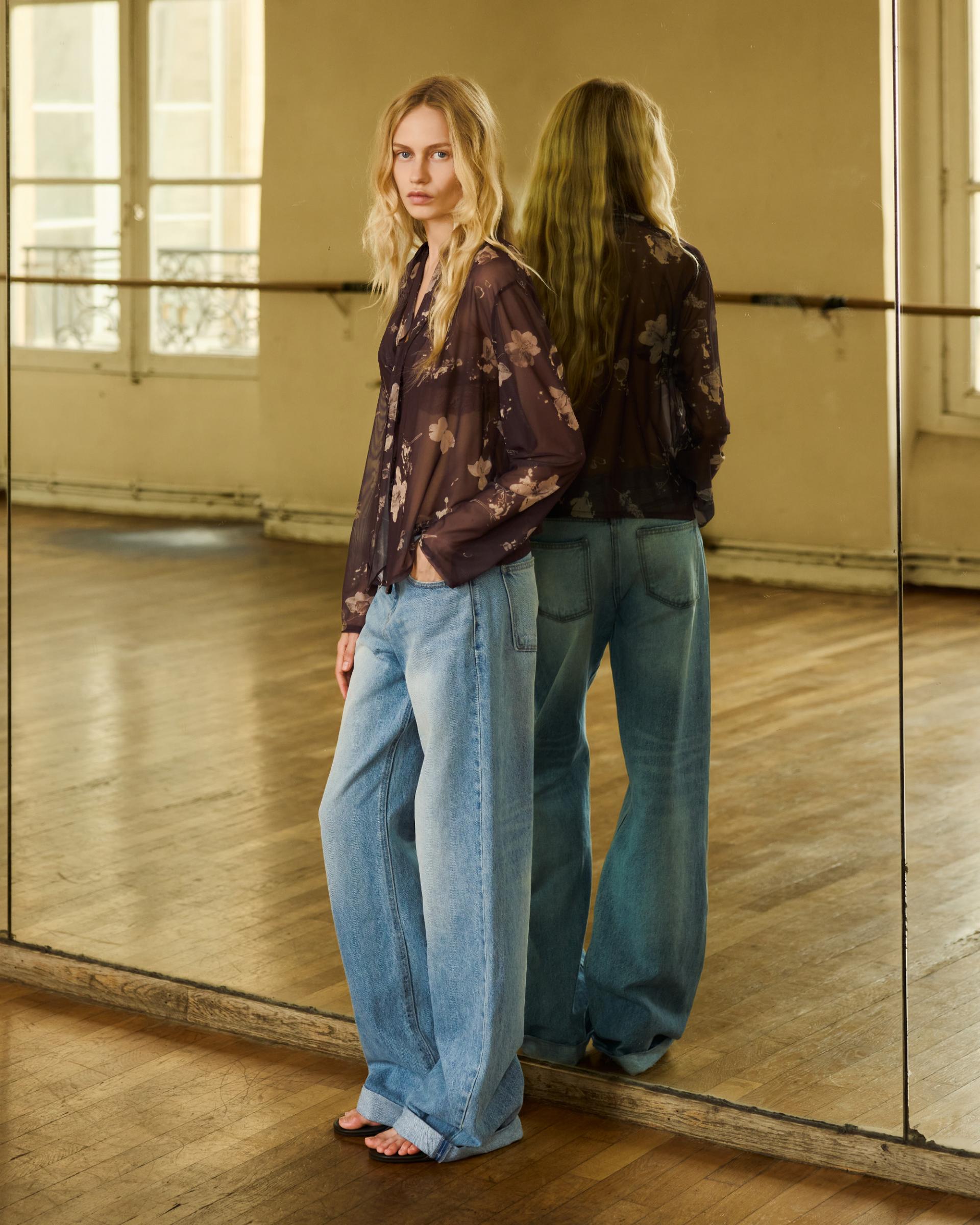 Wide Cuff Denim