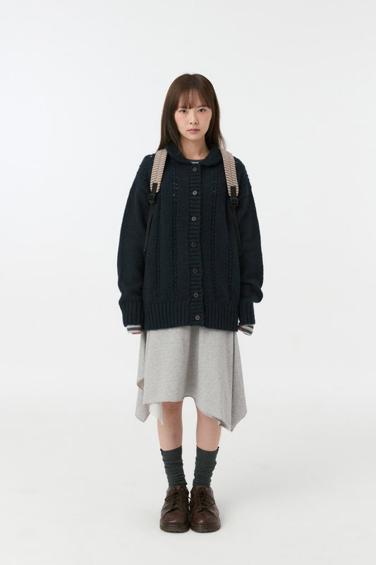 JERSEY STRIPE BACKPACK, BROWN
