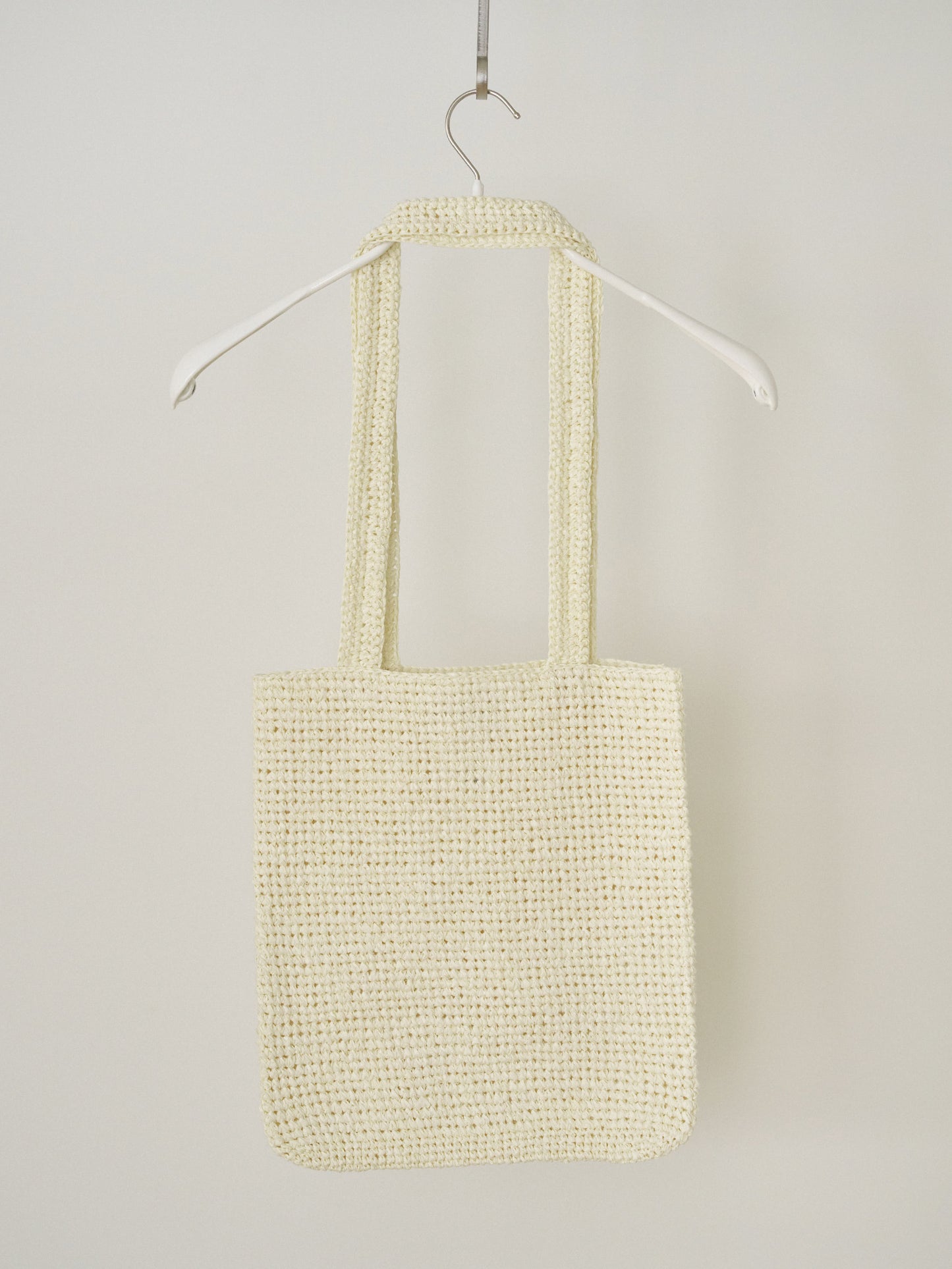 Handmade Paper Knit Bag - Ecru