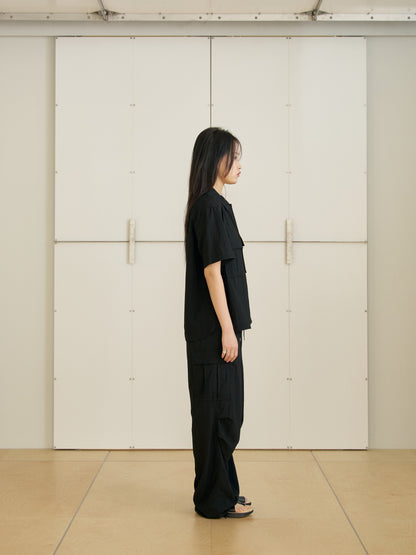 Ray Half Shirt - Black
