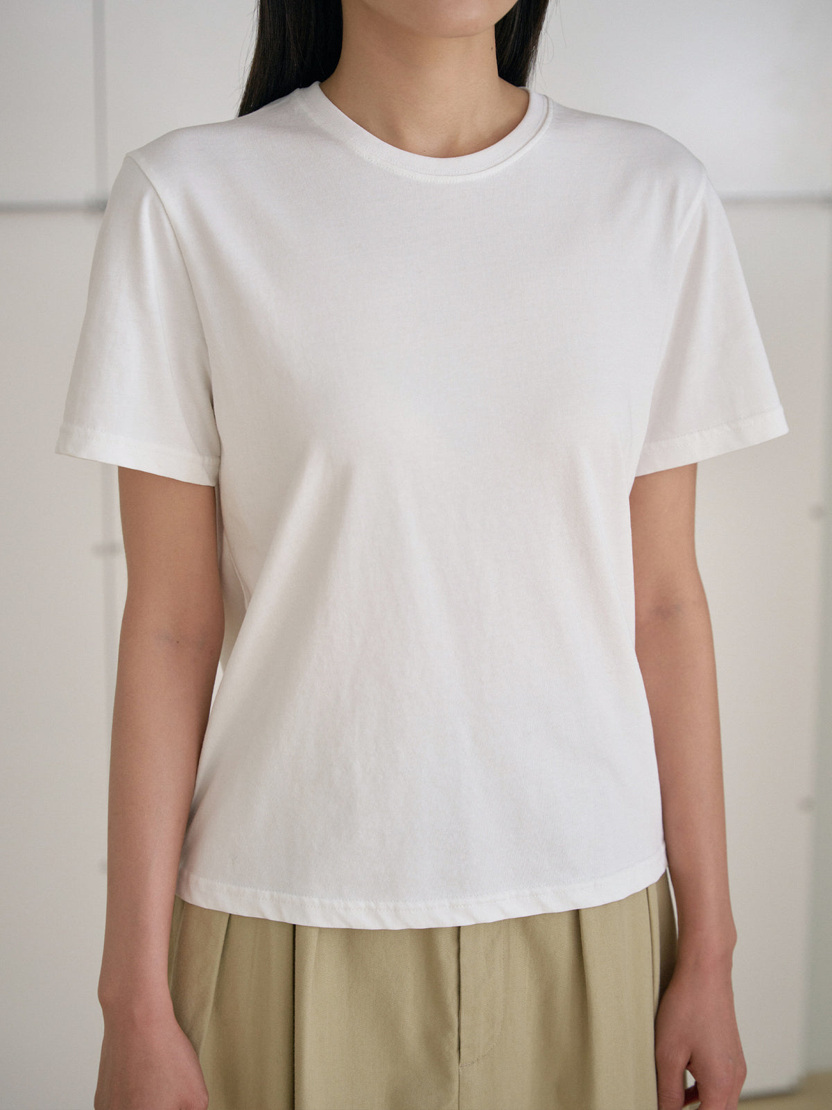 Smooth Short Sleeve - Ivory 8