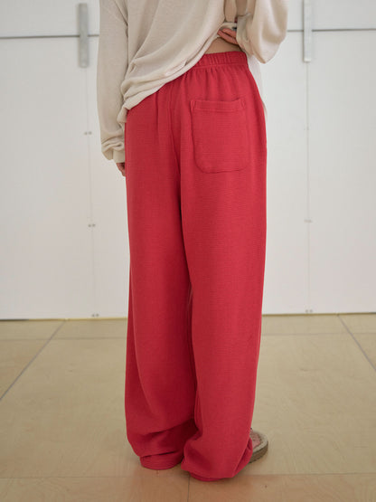 MARAN Current Waffle Sweatpants - Red 商品画像21/21