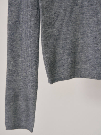 MARAN Henley Neck Pullover - Gray 商品画像20/21