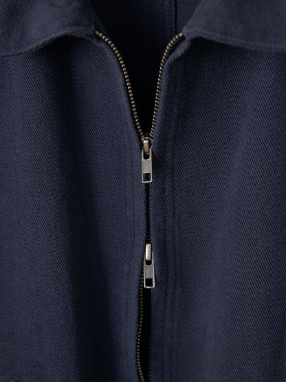 Cotton Twill Crop Jacket - Navy 11